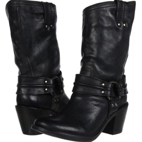 FRYE - 'Carmen' Harness Short Boot